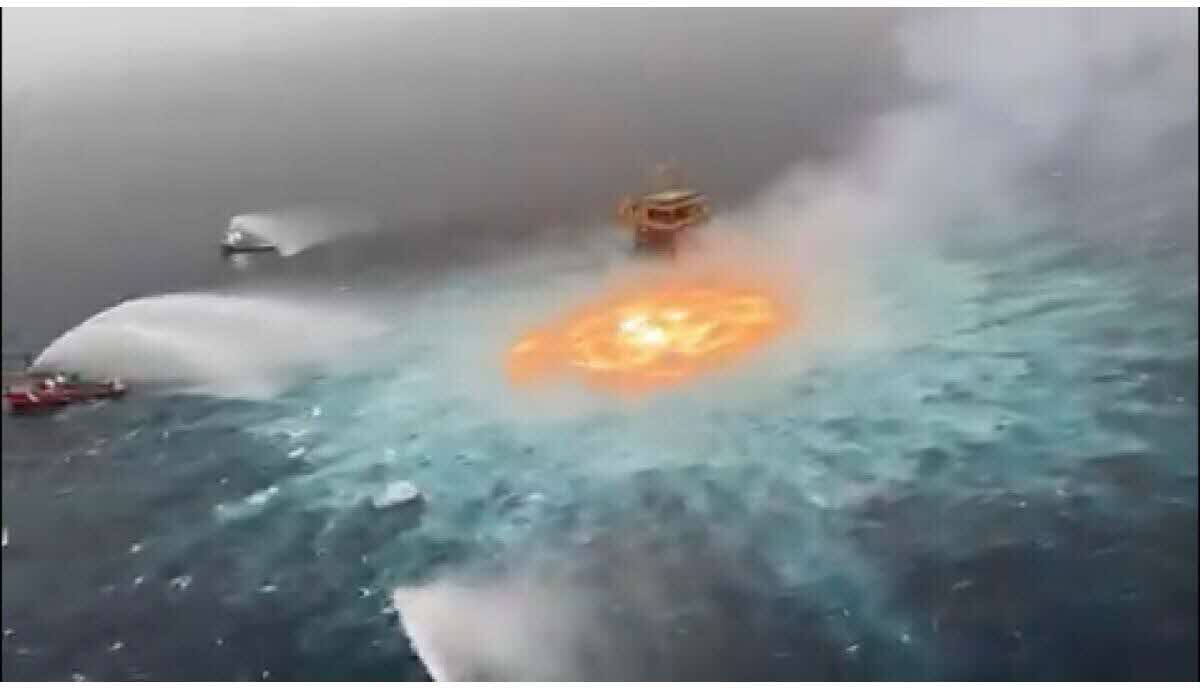 Scopri l'occhio di fuoco in Messico : un misterioso vortice di fiamme sottomarino